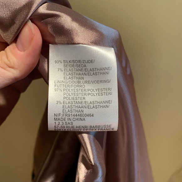 UN DEUX TROIS Silk and Lace Fitted Dress - Size 12 - Picture 8 of 8